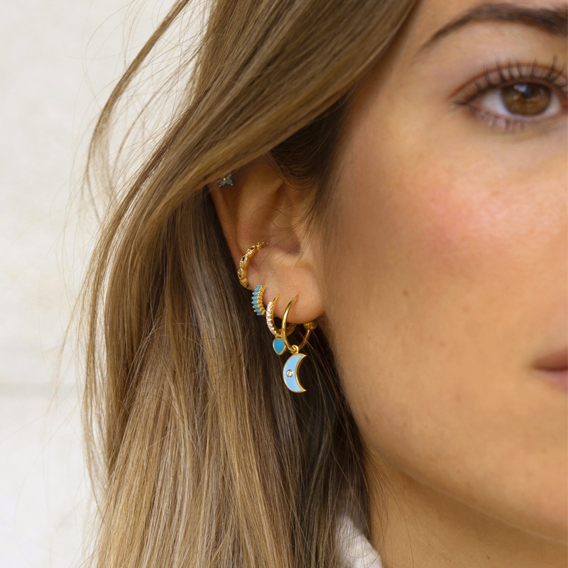 pendiente luna plata 2