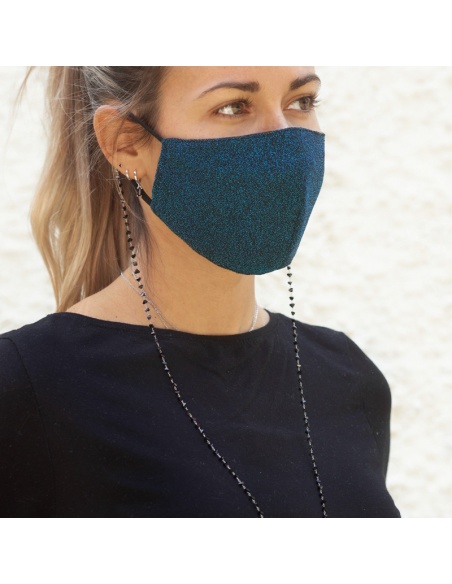 cuelgamascarillas negro