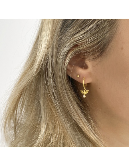 pendiente aguila dorada