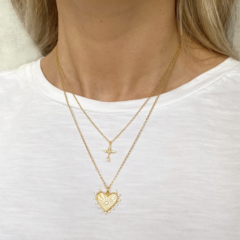 colgante corazon oro 2