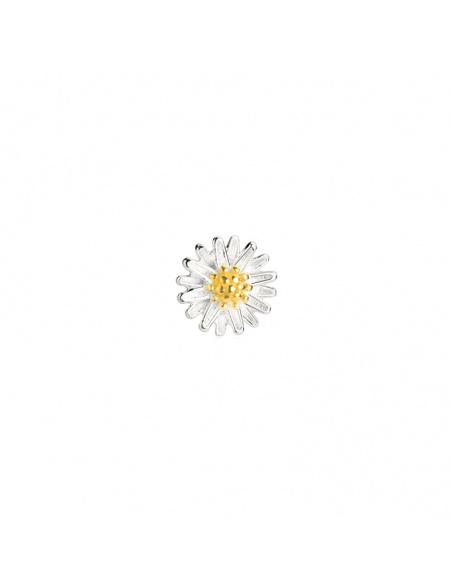 pendiente margarita plata