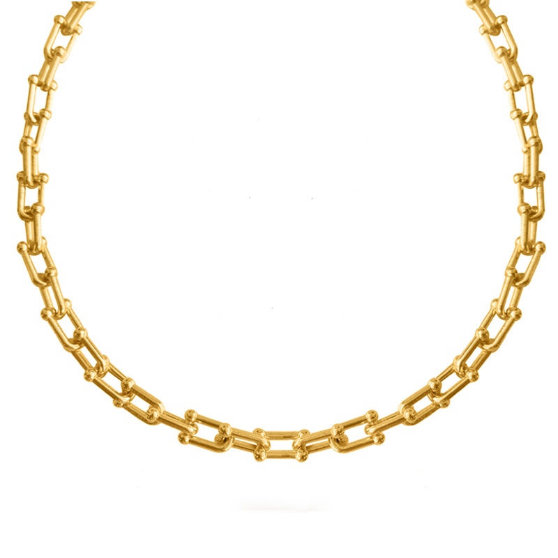 collar cadena eslabones oro