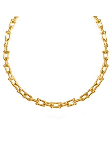collar cadena eslabones oro