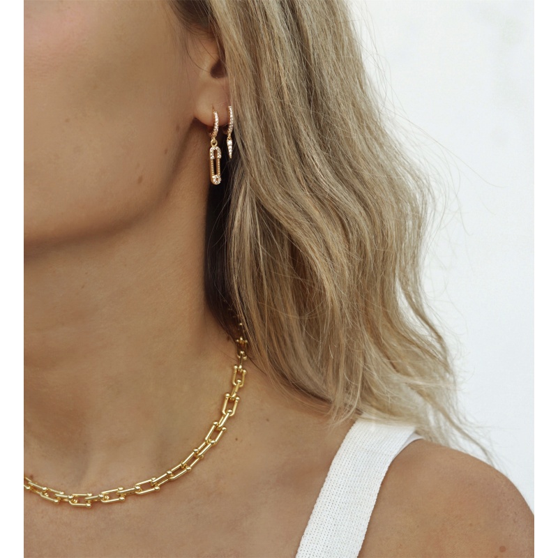 collar cadena eslabones oro 2