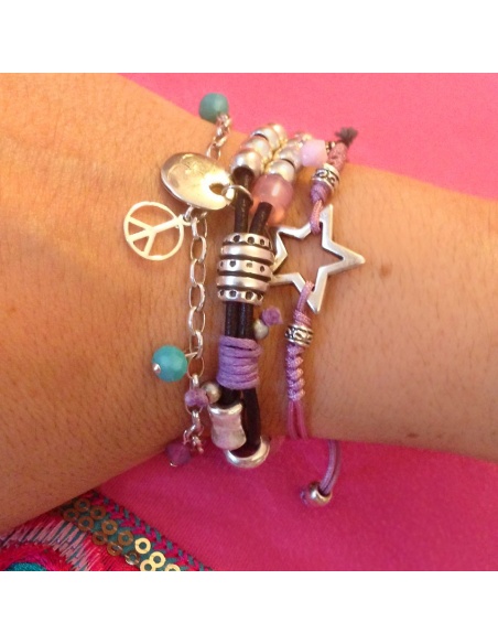 Pulsera plata Peace and love Pulsera plata Peace and love