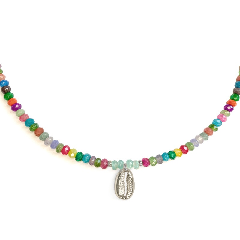 choker piedras colores plata choker piedras colores plata