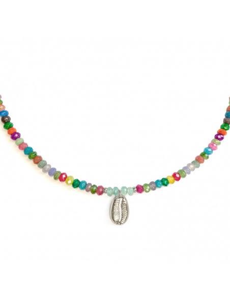 choker piedras colores plata choker piedras colores plata