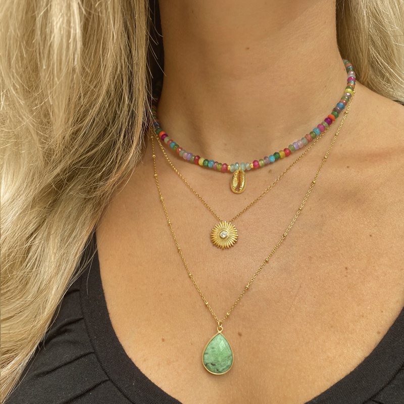 choker colores concha oro 2