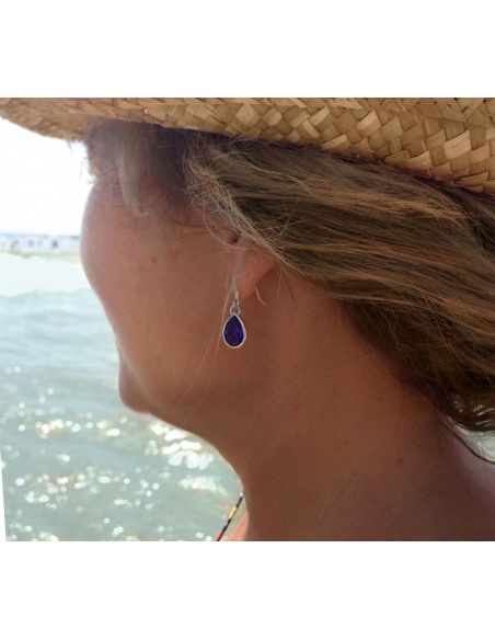 Pendientes de plata Dos gotas de agua