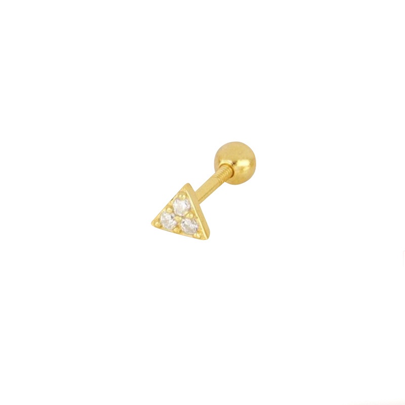 piercing mini triangulo oro