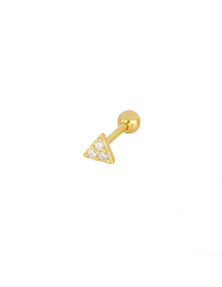 piercing mini triangulo oro