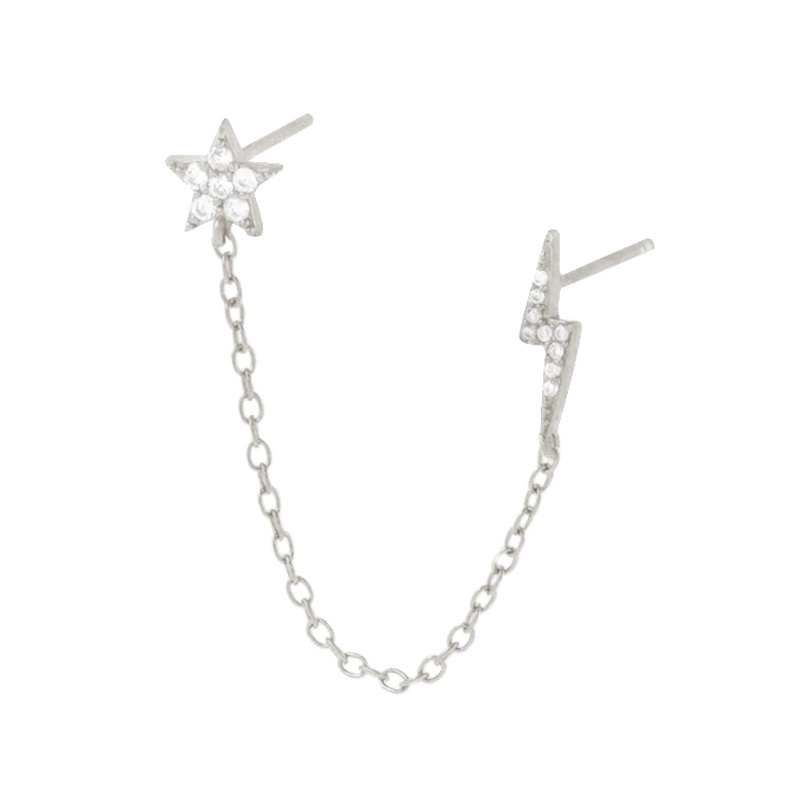 Pendiente storm plata