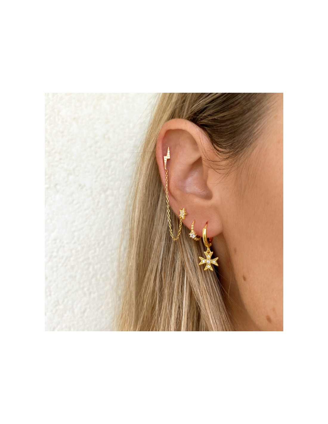 pendientes cruz dorados pendientes cruz dorados