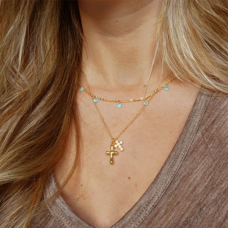 collar circonitas azules 2