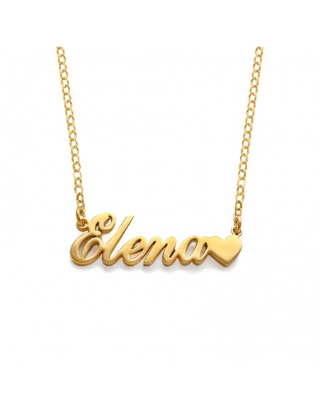 collar personalizado nombre acero