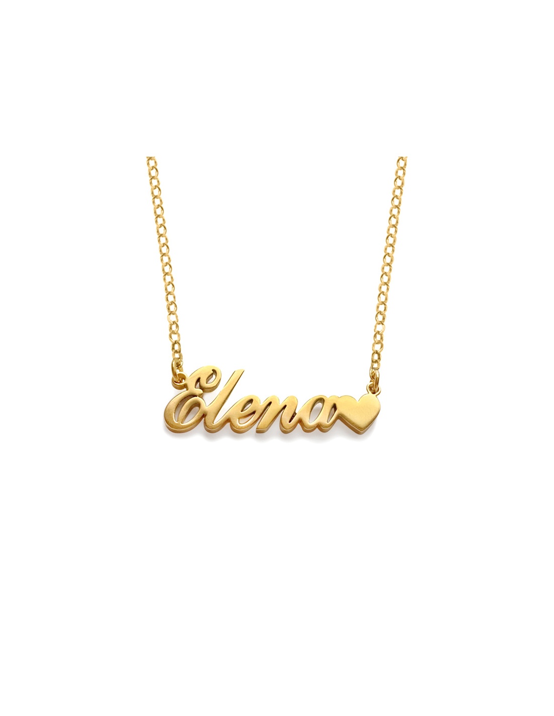 Collar con nombre personalizado en dorado