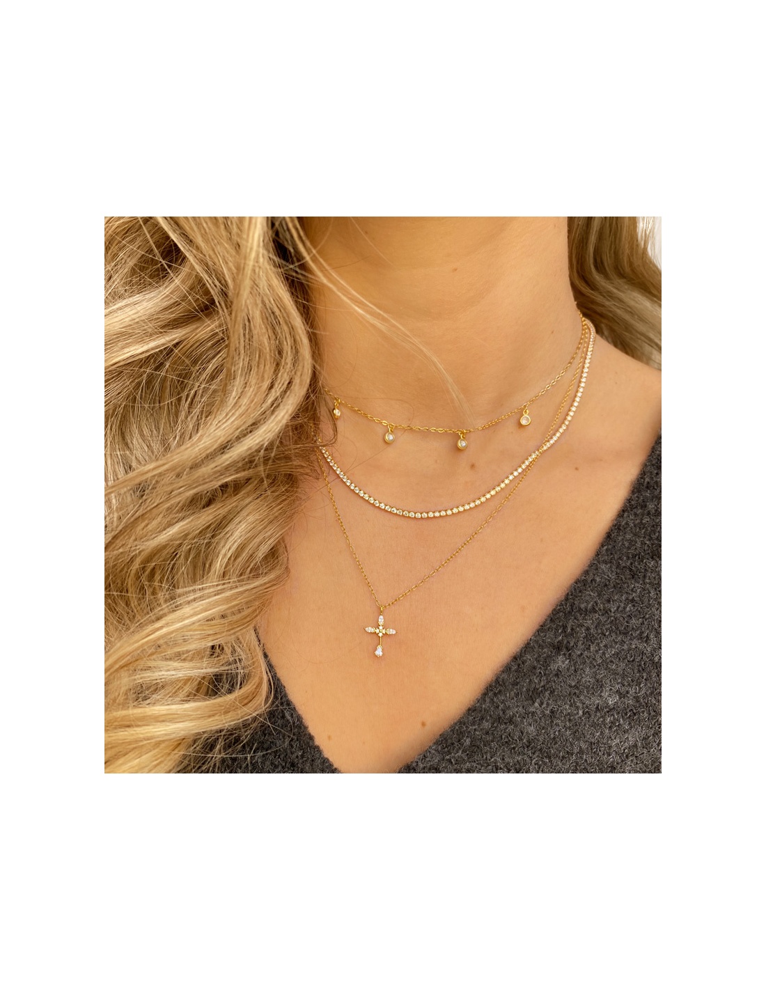 choker circonitas oro choker circonitas oro