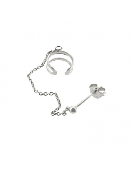 Pendiente earcuff plata