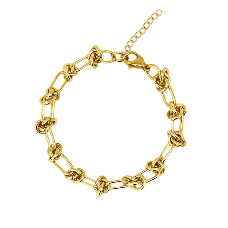 pulsera cadena nudos acero