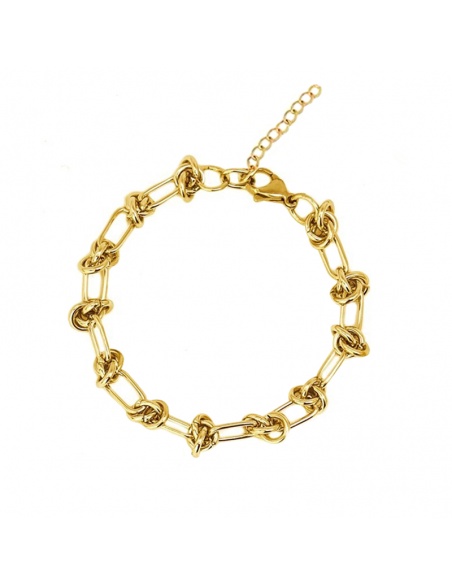 pulsera cadena nudos acero