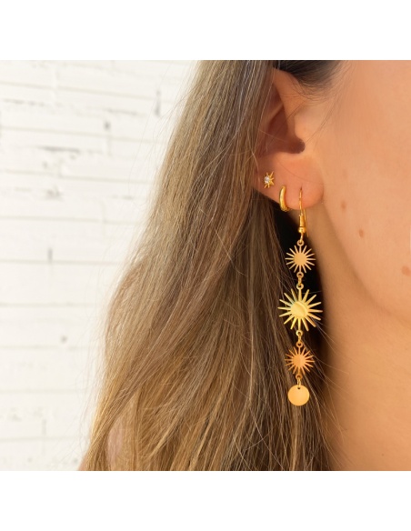 pendientes dorados soles