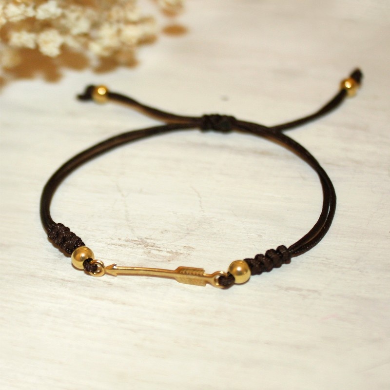 Pulsera flecha oro flechada Pulsera flecha oro flechada