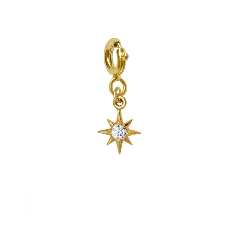 colgante estrella polar oro