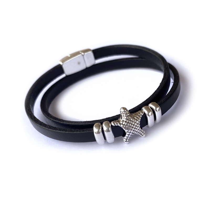 Pulsera cuero zamak