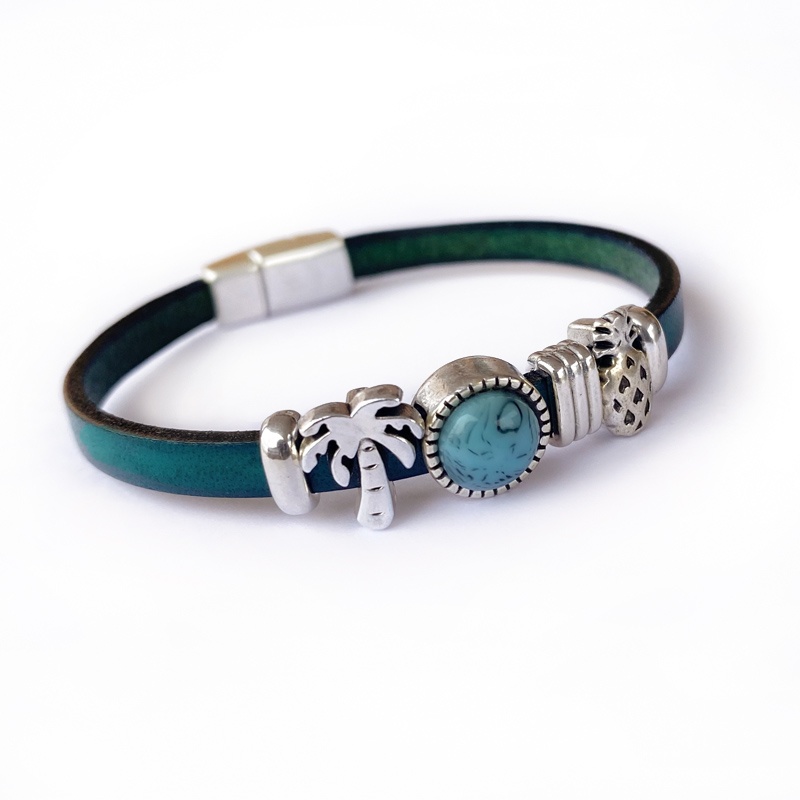Pulsera cuero mujer