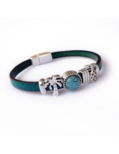 Pulsera cuero mujer
