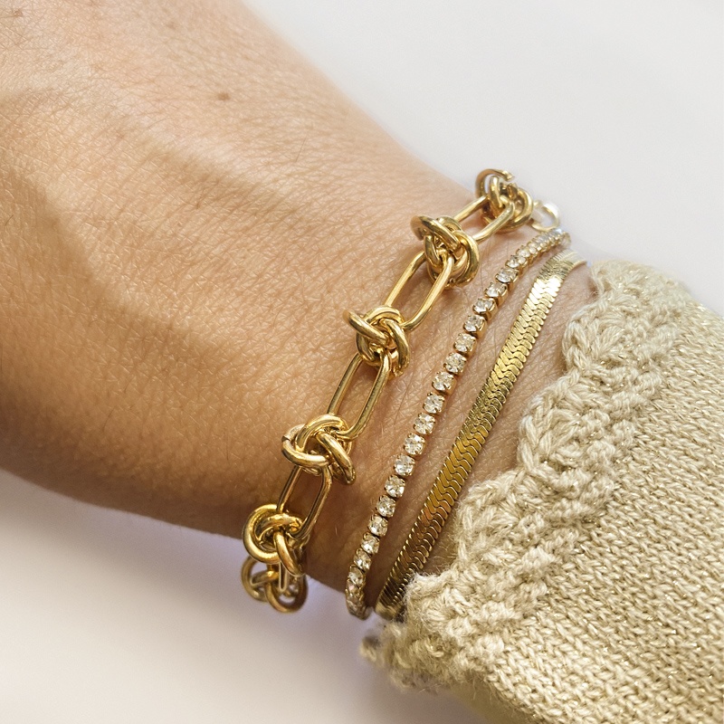 pulsera cadena nudos acero 2