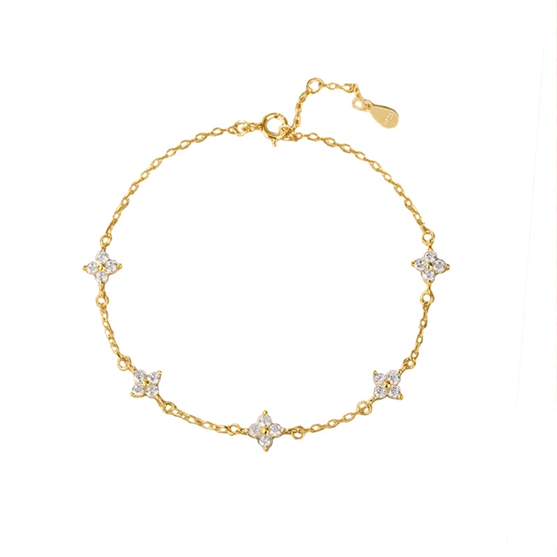 Pulsera Flowers oro