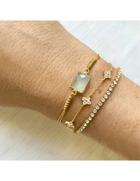 pulseras oro circonitas