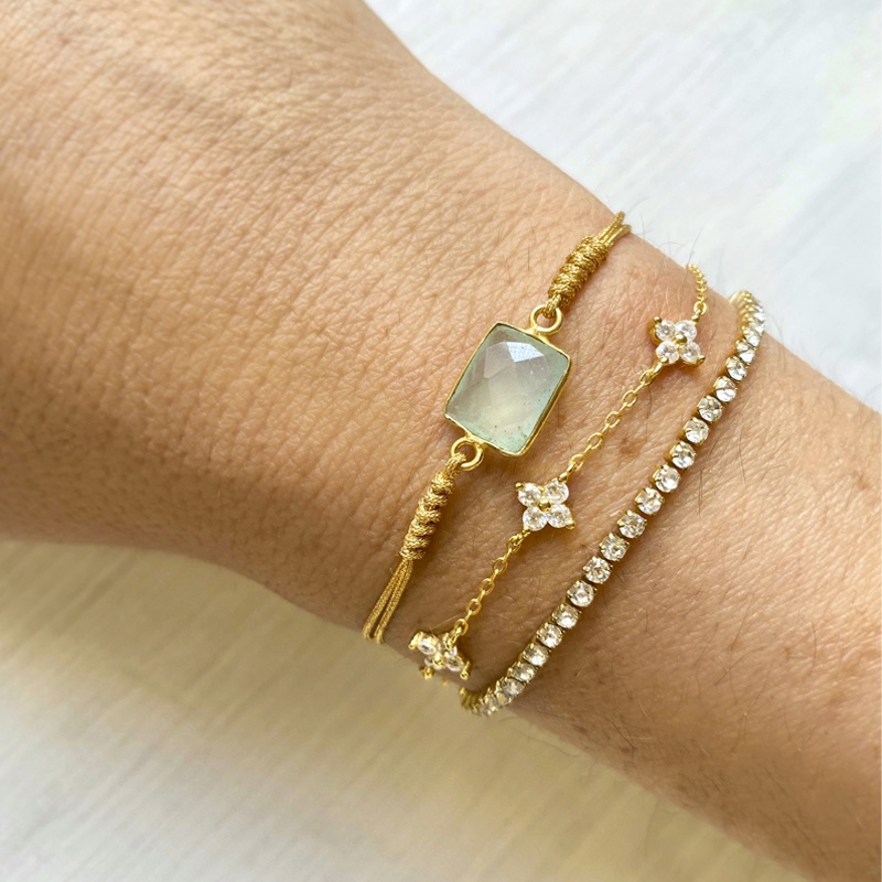 Pulsera Flowers oro 2