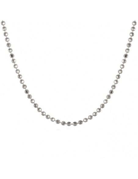 collar bolitas plata