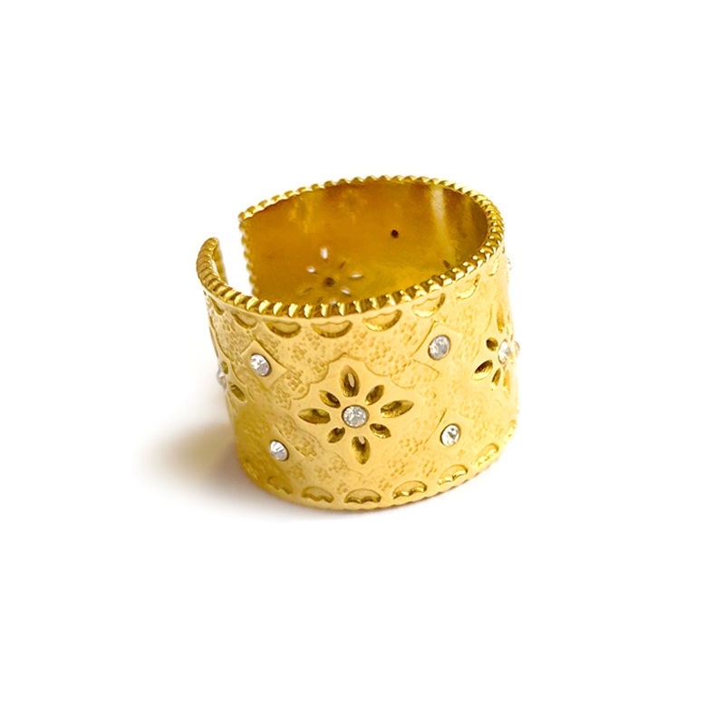 anillo acero circonitas