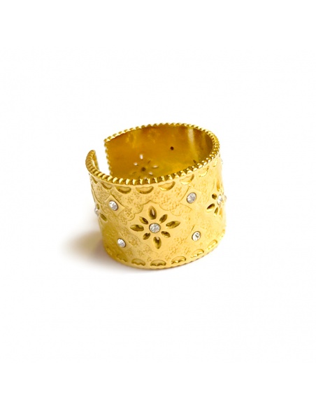 anillo acero circonitas