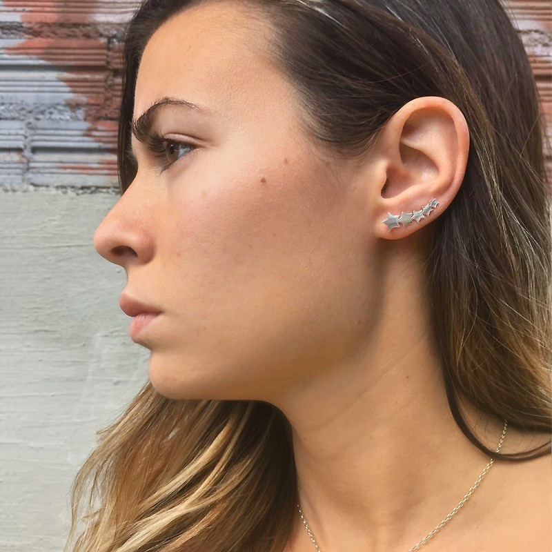 Pendientes plata Constelación 2