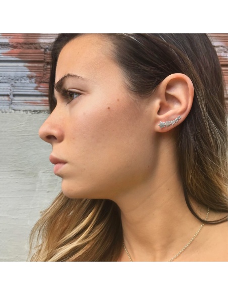 Pendientes plata Constelación