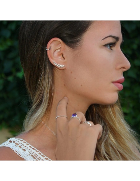 Pendientes plata Espigas