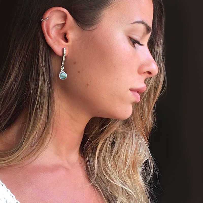 Pendientes zamak Cielo azul 2