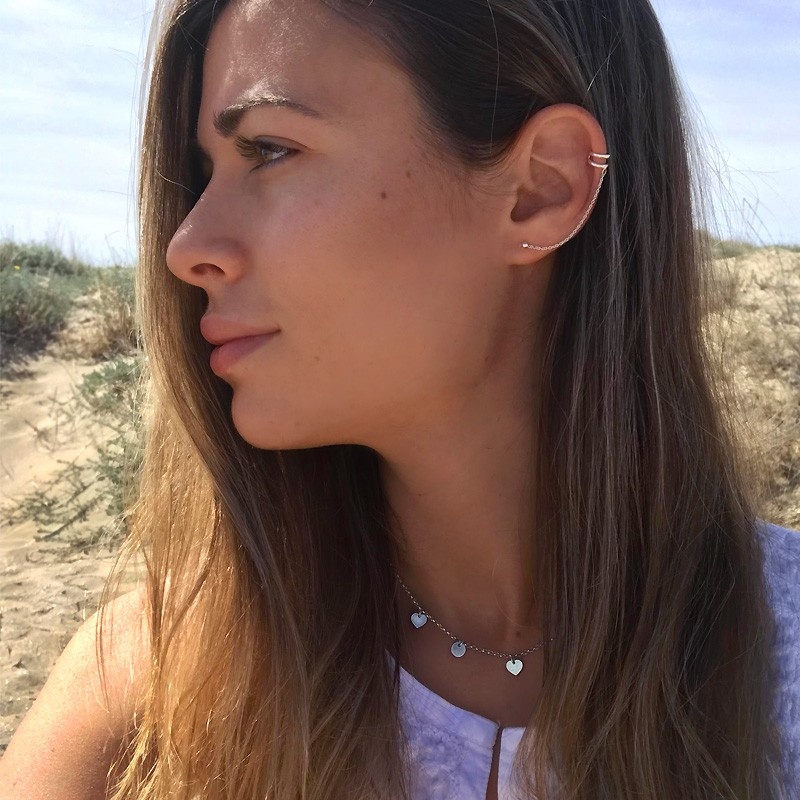 Pendiente earcuff plata 2