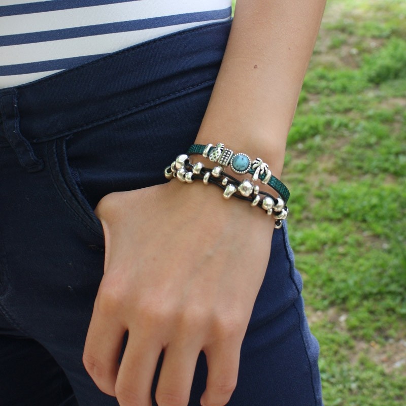 Pulsera cuero mujer 2