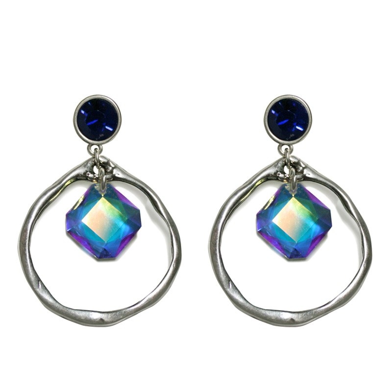 Pendientes aros swarovski