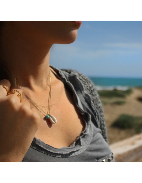 Collar concha plata