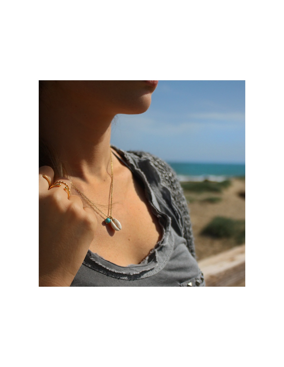 Collar concha plata Collar concha plata