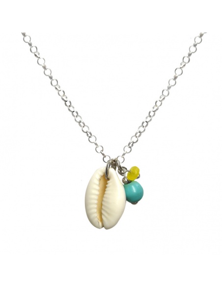 Collar concha plata