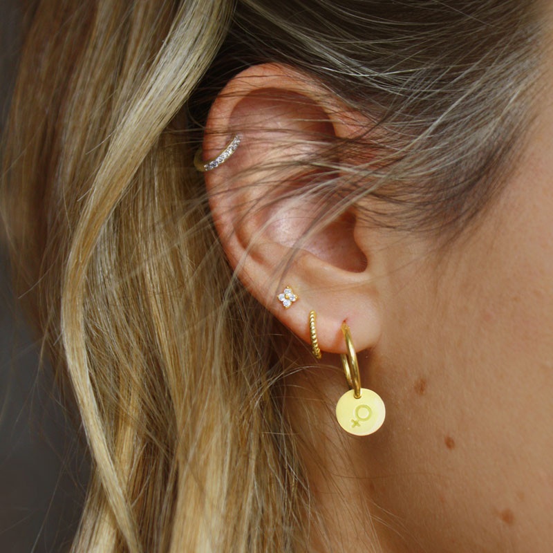 Pendientes aro oro 2