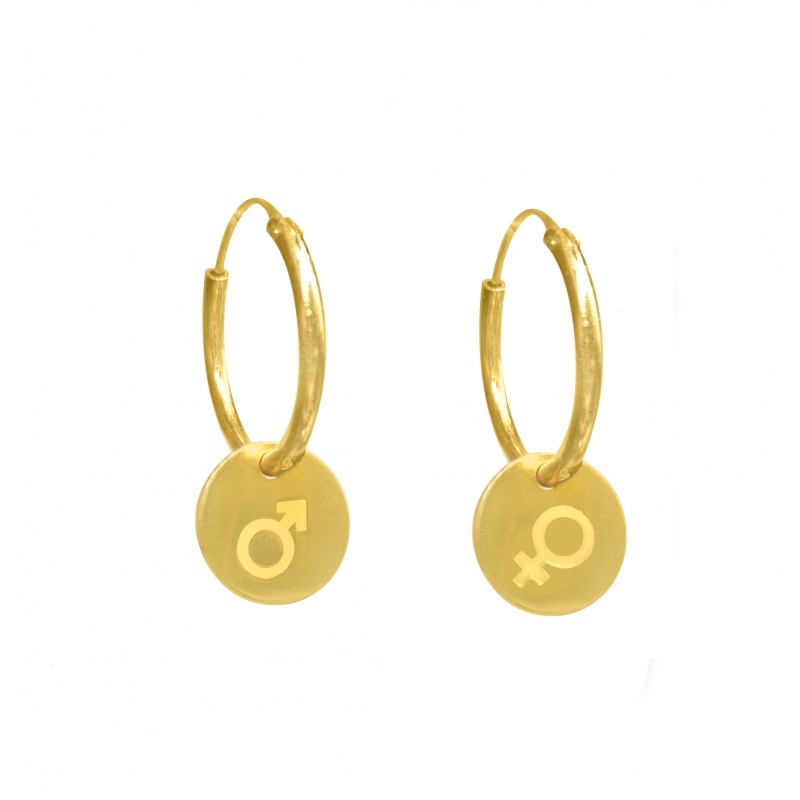 Pendientes aro oro