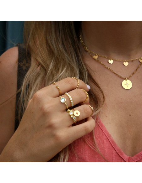 Anillo circonitas oro Anillo circonitas oro